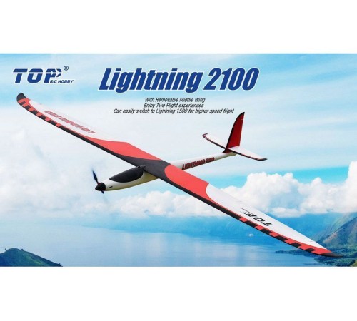 Радиоуправляемый планер Top RC Lightning 2100 (Propeller Power System) 2100мм 2.4G 4-ch LiPo RTF