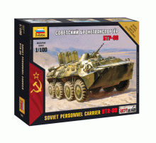 Сборная модель ZVEZDA Советский бронетранспортёр БТР-80, 1/100