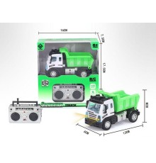 Р/У Самосвал малый зеленый YP Toys 6165X3, свет, 2.4G 1/64 RTR