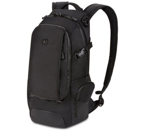 Рюкзак SWISSGEAR, чёрный, полиэстер 1680D, 24 х 15,5 х 46 см, 15,5 л