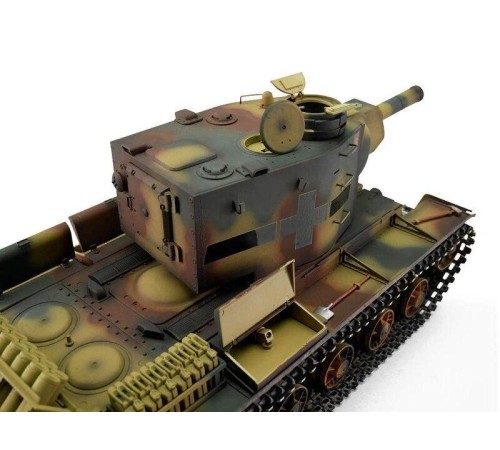 Радиоуправляемый танк Torro KV-2 1/16 откат ствола (для ИК боя), камуфляж V3.0 2.4G RTR
