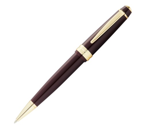 Шариковая ручка Cross Bailey Light Polished Burgundy Resin and Gold Tone