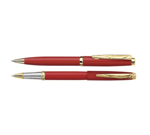 Набор Pierre Cardin PEN&PEN: ручка шариковая + роллер. Цвет - красный.Упаковка Е.