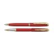 Набор Pierre Cardin PEN&PEN: ручка шариковая + роллер. Цвет - красный.Упаковка Е.