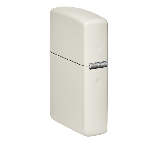 Зажигалка ZIPPO Classic с покрытием Glow In The Dark, латунь/сталь, белая, матовая, 38x13x57 мм