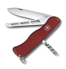 Нож перочинный VICTORINOX Cheese Knife, 111 мм, 6 функций, с фиксатором лезвия, красный