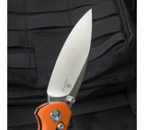 Нож Bestechman Ronan сталь 14C28N, рукоять G10 оранжевая