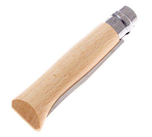 Нож Opinel №8 Alpine adventures, нержавеющая сталь, рукоять дуб, гравировка горный велосипед, 002187