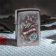 Зажигалка ZIPPO Vintage Tattoo с покрытием Street Chrome™, латунь/сталь, серебристая, 38x13x57 мм