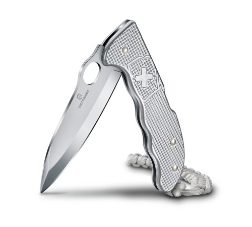 Нож охотника VICTORINOX Hunter Pro M Alox 130 мм, 4 функции, с фиксатором лезвия, серебристый