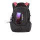 Рюкзак SWISSGEAR, 15”, черный/красный, полиэстер 1200D, 36х17х50 см, 30 л