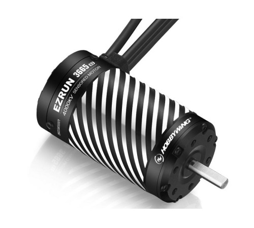 Бесколлекторный мотор Hobbywing EZRUN-3665SD-4000KV-BLACK-G3 (5.00/16.5мм, 1/10) бессенсорный