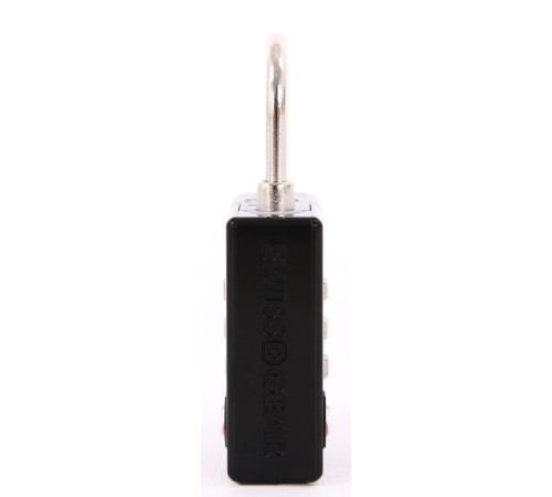 Замок кодовый TSA SWISSGEAR, черный, цинковый сплав и AБС-пластик, 3 x 1,3 x 6,5 см
