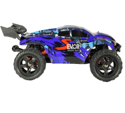Радиоуправляемая трагги Remo Hobby S EVO-R UPGRADE V2.0 (синяя) 4WD 2.4G 1/16 RTR