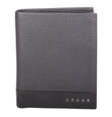 Кошелёк, Cross Nueva FV, кожа наппа, фактурная, коричневый, 9,5 х 1,5 х 12 см