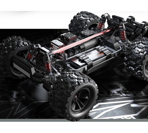Радиоуправляемый монстр MJX Hyper Go 10208 (черный) Brushless 4WD 2.4G LED 1/10, без ЗУ и акб