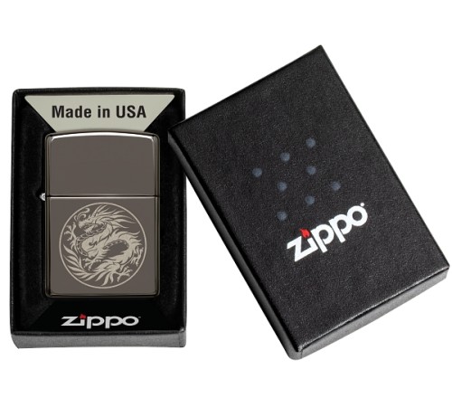 Зажигалка ZIPPO Лучшая цена 2022 с покрытием Black Ice®, латунь/сталь, чёрная, 38x13x57 мм