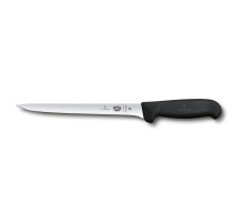 Нож филейный VICTORINOX Fibrox с гибким изогнутым лезвием 20 см, чёрный