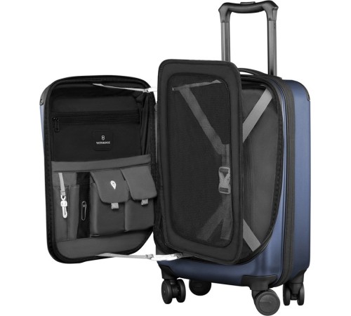 Чемодан VICTORINOX Spectra™ 2.0 Expandable, синий, поликарбонат Bayer, 35x20x55 см, 29 л