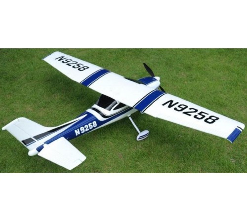 Радиоуправляемый самолет Top RC Cessna 182 500 class синяя 1410мм KIT