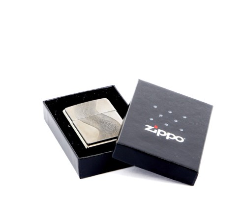 Зажигалка ZIPPO Classic с покрытием Black Ice ®, латунь/сталь, чёрная, глянцевая, 36x12x56 мм