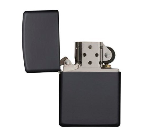 Зажигалка ZIPPO Classic с покрытием Black Matte, латунь/сталь, чёрная, матовая, 38x13x57 мм