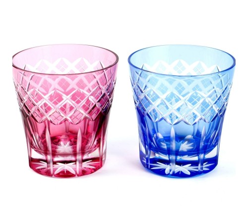 Набор стаканов TAJIMA GLASS с узором Ярай 340 мл, 2 шт