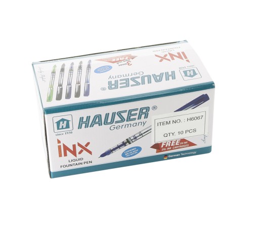 Перьевая ручка Hauser INX, пластик, синяя