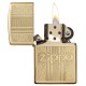 Зажигалка ZIPPO Classic с покрытием High Polish Brass, латунь/сталь, золотистая, 38x13x57 мм