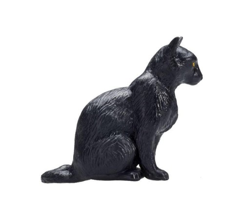 Фигурка KONIK Кошка, черная (сидящая)