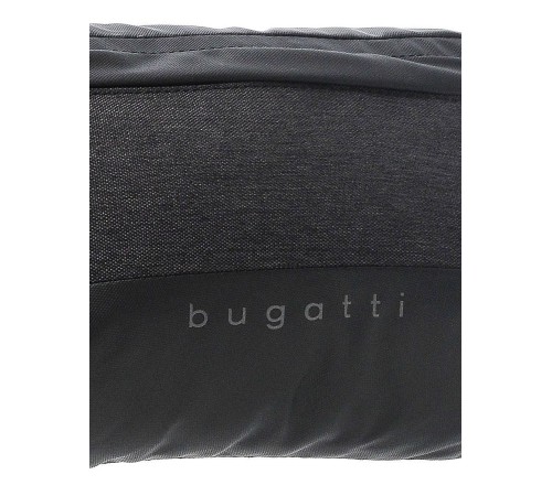Сумка на пояс BUGATTI Universum, графитовая, полиэстер меланж/тарпаулин, 27х5х15 см, 1 л