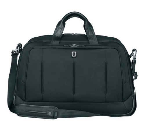 Бизнес-сумка VICTORINOX VX One Business Duffel 15,6'', чёрная, нейлон 1000D/кожа, 54x20x34 см, 37 л