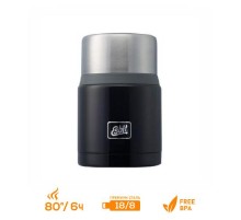 Термос для еды Esbit FJSP, с ложкой, темно-голубой/серый, 0.75 л, FJ750SP-BG