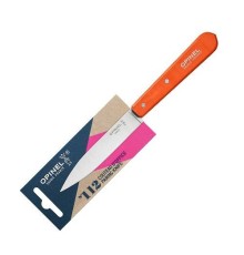 Нож столовый Opinel №112, деревянная рукоять, блистер, нержавеющая сталь, оранжевый, 001916