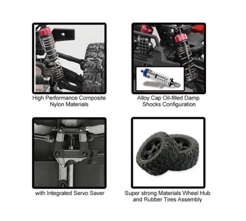 Радиоуправляемый монстр Remo Hobby MMAX PRO (красный) Li-Po 4WD 2.4G 1/10 RTR