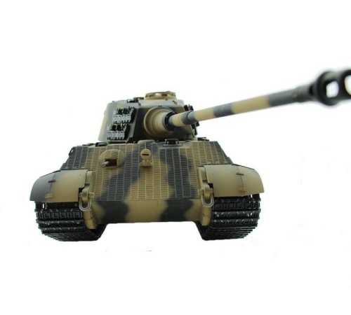 Радиоуправляемый танк Torro King Tiger 1/16, ВВ-пушка, дым, деревянная коробка V3.0 2.4G RTR