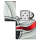 Зажигалка Zippo Flame Design с покрытием White Matte, латунь/сталь, белая, матовая, 38x13x57 мм