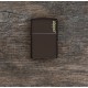 Зажигалка ZIPPO Classic с покрытием Brown Matte, латунь/сталь, коричневая, матовая, 38x13x57 мм