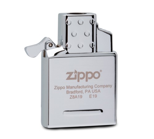 Газовый вставной блок для широкой зажигалки Zippo, одинарное пламя, нержавеющая сталь