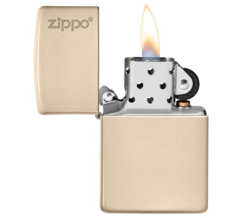 Зажигалка ZIPPO Classic с покрытием Flat Sand, латунь/сталь, бежевая, матовая, 38x13x57 мм