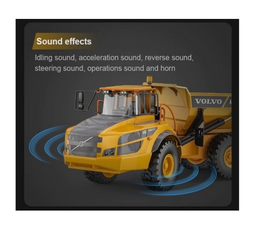 Радиоуправляемый карьерный самосвал Double Eagle Volvo A40G 1/20 2.4G RTR