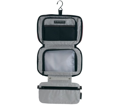 Несессер VICTORINOX Zip-Around Travel Kit, 3 отделения, красный, нейлон 800D, 28x8x18 см, 4 л