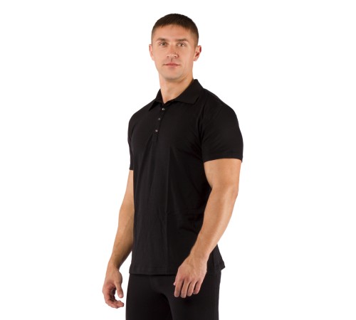 Футболка  мужская DINGO/ кор. рукав/ шерсть 160/ черный / XXL, DINGO9090XXL
