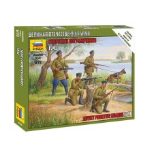 Сборные солдатики ZVEZDA Советские пограничники, 1/72