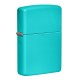 Зажигалка ZIPPO Classic с покрытием Flat Turquoise, латунь/сталь, бирюзовая, матовая, 38x13x57 мм
