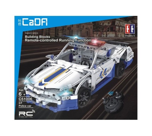 Р/У конструктор CaDA Technic полицейская машина (430 деталей)
