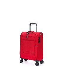 Чемодан TORBER Brosno, красный, нейлон 600D, 36,5 х 14 х 54 см, 32 л