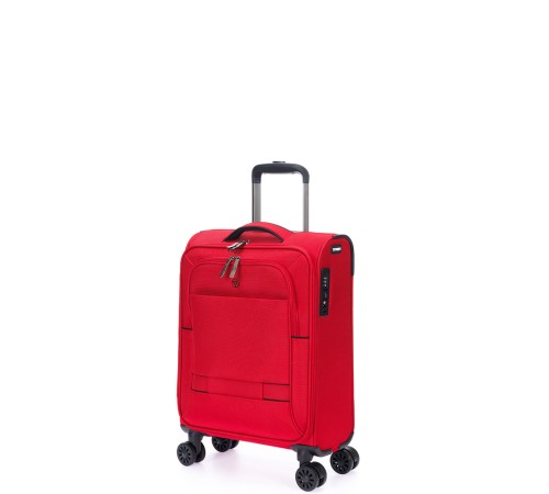Чемодан TORBER Brosno, красный, нейлон 600D, 36,5 х 14 х 54 см, 32 л