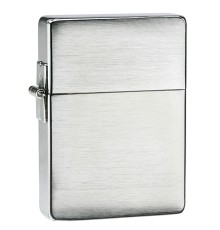 Зажигалка ZIPPO 1935 Replica™ с покрытием Brushed Chrome, латунь/сталь, серебристая, 37x13x52 мм