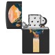 Зажигалка ZIPPO Mountain Waterfall с покрытием Black Light, латунь/сталь, черная,матовая 38x13x57 мм